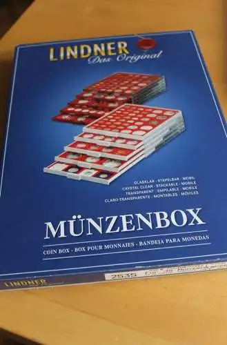 Lindner Münzbox 2535  für 35 Münzkapseln bis 34 mm Durchmesser