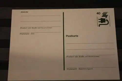 Deutschland 1975; Ganzsache Postkarte  Unfallverhütung P 117, ungebraucht