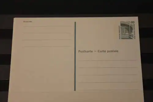 Deutschland 1989; Ganzsache Postkarte  Sehenswürdigkeiten P 142, ungebraucht