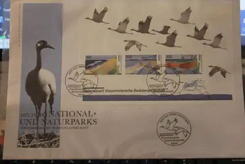 Deutschland 1996; FDC Nationalpark Vorpommersche Boddenlandschaft, Block 36