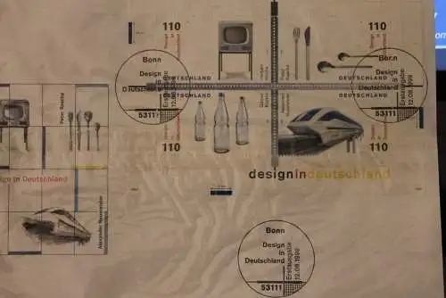 Deutschland 1999; FDC Design in Deutschland; Block 50