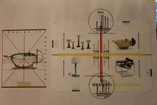 Deutschland 1998; FDC Design in Deutschland; Block 45