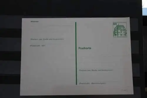 Berlin 1980; Ganzsache Burgen & Schlösser BuS: Postkarte   P 116;  ungebraucht