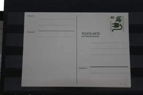 Berlin 1974; Ganzsache Unfallverhütung Postkarte mit Antwortkarte   P 97; ungebraucht