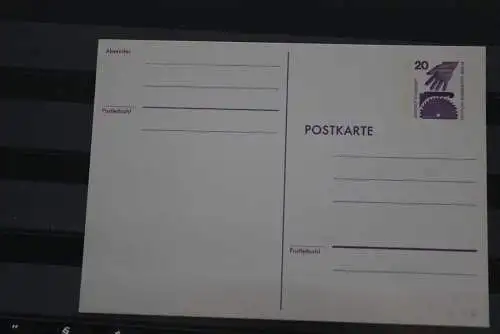 Berlin 1974; Ganzsache Unfallverhütung Postkarte   P 94; ungebraucht