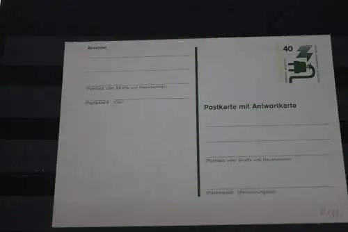 Berlin 1975; Ganzsache Unfallverhütung Postkarte mit Antwortkarte  P 102; ungebraucht