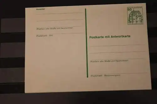 Deutschland 1980; Burgen und Schlösser P 133; Postkarte mit Antwortkarte; ungebraucht