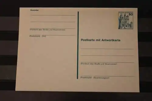 Deutschland 1979; Burgen und Schlösser P 128; Postkarte mit Antwortkarte; ungebraucht