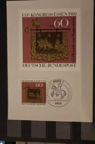 Deutschland 1980; Tag der Briefmarke; Maximumkarte des BDPh; MiNr. 1065