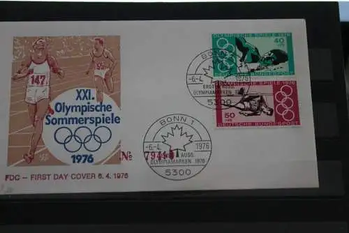 Deutschland 1976; FDC Olympische Sommerspiele; MiNr. 886-7