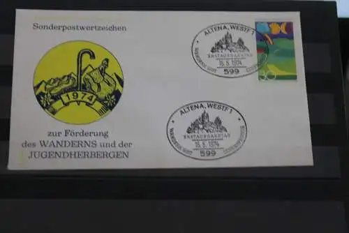 Deutschland 1974; FDC Wandern,  MiNr. 808; ESST Altena