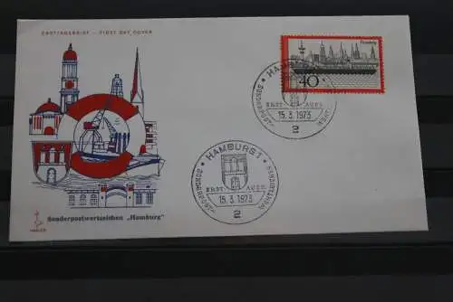 Deutschland 1973; FDC Fremdenverkehr (VIII); Hamburg; MiNr. 761; ESST Hamburg