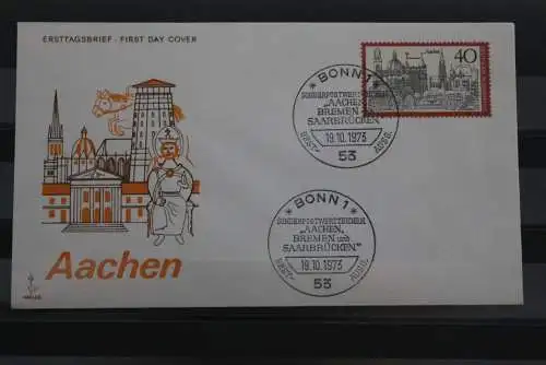 Deutschland 1973; FDC Fremdenverkehr (IX); Aachen; MiNr. 788