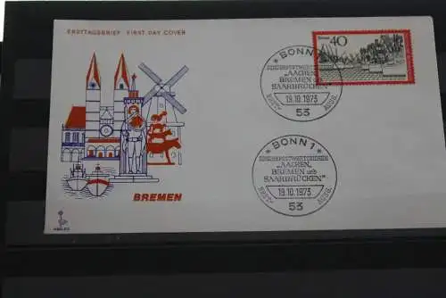 Deutschland 1973; FDC Fremdenverkehr (IX); Bremen; MiNr. 789