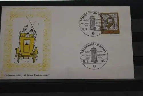 Deutschland 1972; FDC 100 Jahre Postmuseum; ESST Frankfurt; MiNr. 739