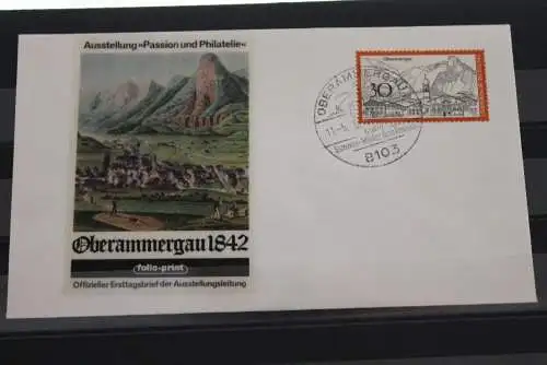 Deutschland 1970; FDC Fremdenverkehr (II): Oberammergau; MiNr. 622