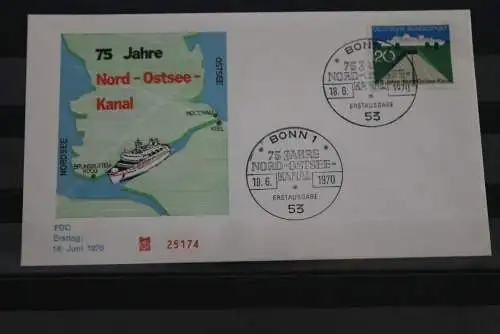 Deutschland 1970; FDC Nord-Ostsee-Kanal; MiNr. 628