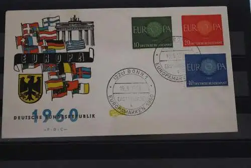 Deutschland 1960; Europa CEPT; FDC MiNr. 337-39