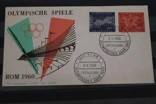 Deutschland 1960; Olympische Spiele Rom; FDC MiNr. 332-35