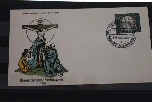 Deutschland 1960; Passionsspiele Oberammergau; FDC MiNr. 329; ESST Oberammergau