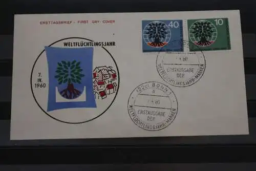 Deutschland 1960; Weltflüchtlingsjahr; FDC MiNr. 326-27