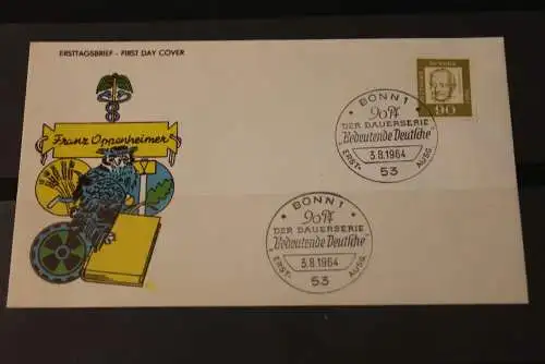 Deutschland 1964; Freimarken: Bedeutende Deutsche; FDC MiNr. 360 y