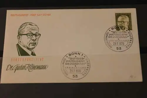 Deutschland 1970; Freimarken:  Heinemann; FDC MiNr. 644