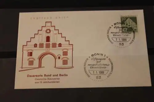 Deutschland 1966; Freimarken:   Deutsche Bauwerke; FDC MiNr. 492