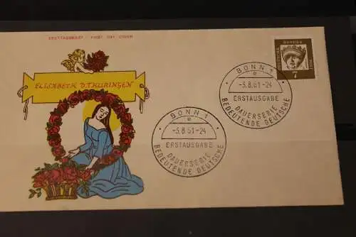 Deutschland 1961; Freimarken:  Bedeutende Deutsche FDC MiNr. 348 x