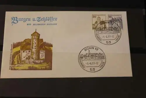 Deutschland 1977; Freimarken:  Burgen und Schlösser: FDC MiNr. W 62 I