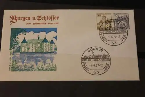 Deutschland 1977; Freimarken:  Burgen und Schlösser: FDC MiNr. W 61 I