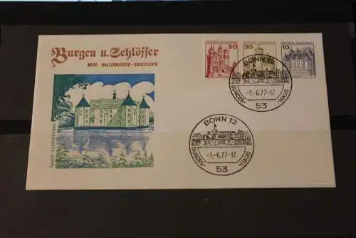 Deutschland 1977; Freimarken:  Burgen und Schlösser: FDC MiNr. W 59