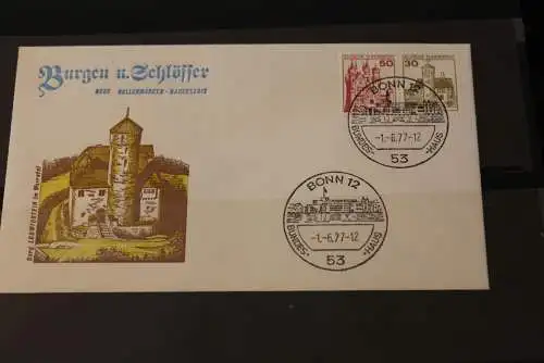 Deutschland 1977; Freimarken:  Burgen und Schlösser: FDC MiNr. W 57