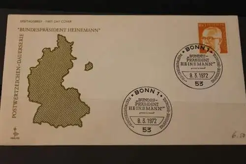 Deutschland 1972; Freimarken:  Heinemann: FDC; 160 Pf; MiNr. 692