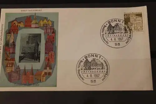 Deutschland 1967; Freimarken:  Deutsche Bauwerke: FDC; Burg Trifels; MiNr. 494