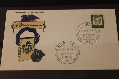 Deutschland 1962; Freimarken: Bedeutende Deutsche: FDC; von Goethe; MiNr. 362 y