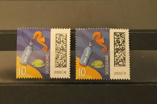 Deutschland 2022; Freimarken: Welt der Briefe 10 C.; QR-Code kopfstehend, MNH