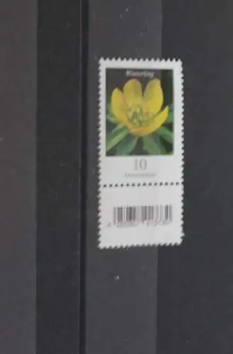 Deutschland; Freimarken: Blumen: Winterling; 10 C.; ungerade ZN ; mit EAN-Nr.; MNH