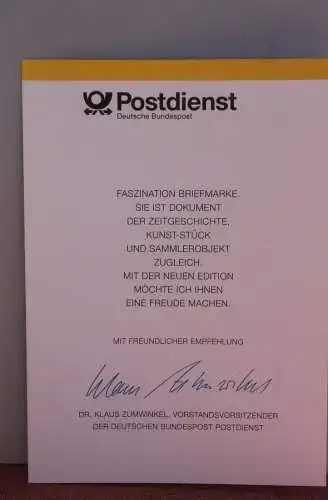 Ministerkarte zum Ausgabeanlaß: "Wappen der Länder: Saarland", 13. Jan. 1994; MiNr. 1712