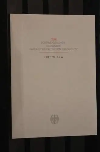 Ministerkarte aus 1998: Freimarke Frauen: Gret Palucca; MiNr. 2014