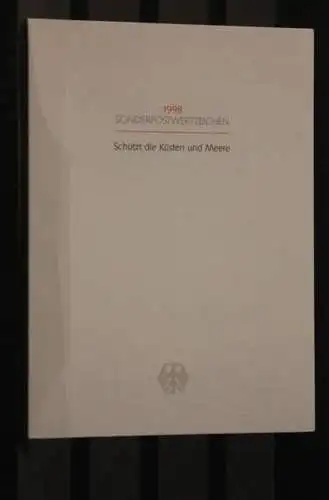 Ministerkarte aus 1998: Schützt die Küsten und Meere; MiNr. 1989