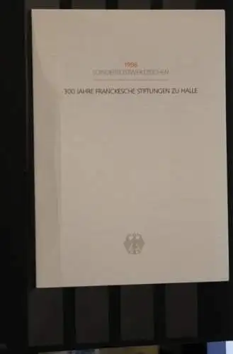 Ministerkarte aus 1998: Francksche Stiftungen zu Halle; MiNr. 2011