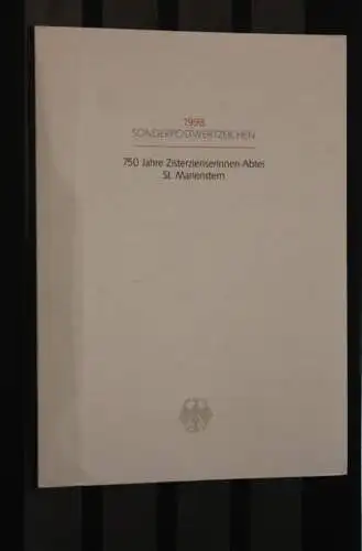 Ministerkarte aus 1998: Zisterzienserinnen-Abtei St. Marienstern; MiNr. 1982