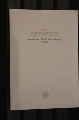 Ministerkarte aus 1998: Intern. Mathematiker-Kongreß Berlin; MiNr. 2005