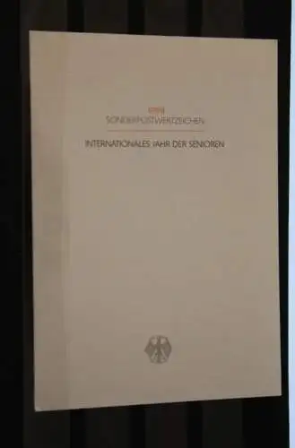 Ministerkarte aus 1999: Intern. Jahr der Senioren; MiNr. 2027