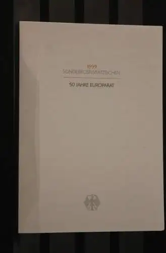 Ministerkarte aus 1999: 50 Jahre Europarat; MiNr. 2049