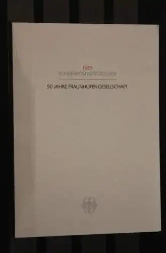 Ministerkarte aus 1999: Fraunhofer - Gesellschaft; MiNr. 2038