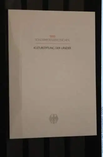 Ministerkarte aus 1999: Kulturstiftung der Länder; MiNr. 2063-64