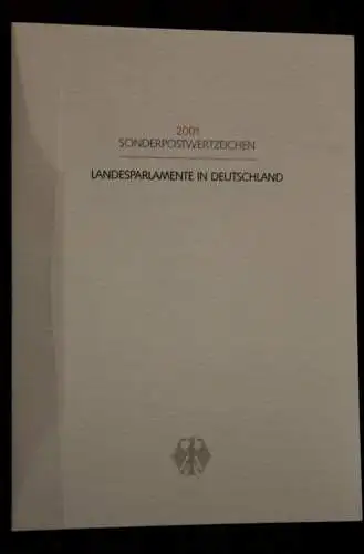 Ministerkarte aus 2001: Landesparlamente: Sächsischer Landtag; MiNr. 2172