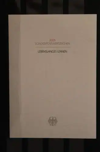 Ministerkarte aus 2001: Lebenslanges Lernen; MiNr. 2209